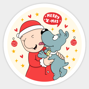 Merry Doug X'mas Sticker